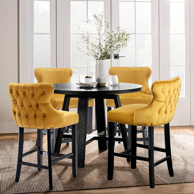 Tabouret de comptoir 26,7 po Alaster, Or