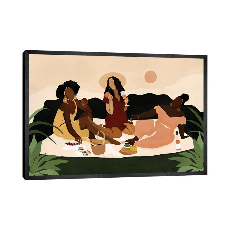 Sis-nic 1 Piece Wall Art on Canvas, 66.04 cm H x 45.72 cm W, Black Framed Canvas