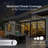 Semi-Cassette Patio Awning with LED Lights - Moroccan Collection -54833130-54833137