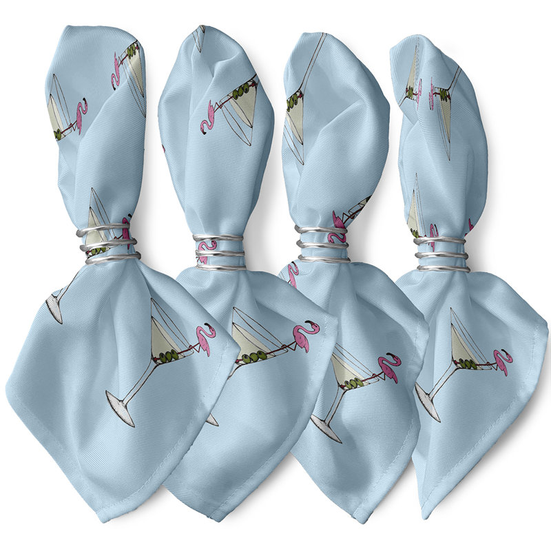 Connellsville Polyester Square Napkin, Blue