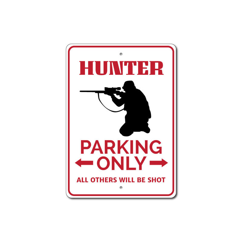 Panneau de signalisation en aluminium Hunter, H 14 po x l 10 po x P 0,04 po