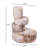 Marble White Brown Stacked Candle Holder