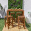 Solis Acacia Outdoor Stool