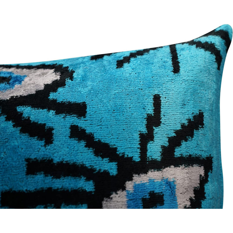 Velvet Square Pillow Cover & Insert, Teal