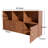 Bookcase With With 3 Cubbies And 3 Cabinets