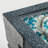 20-Inch Propane Gas Fire Pit Table, 40000 BTU Square Concrete Design for Outdoor Patio and Garden, Light Grey-Blue