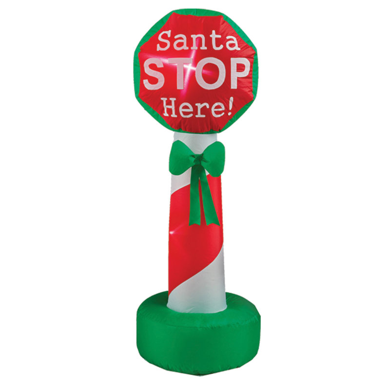 Panneau gonflable Idona Santa Stop Here