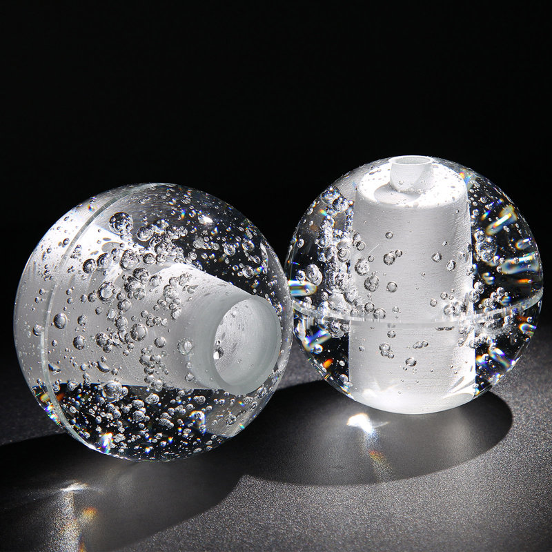 Lustre 16 lumières globe carré, Argent argent