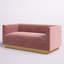Causeuse en velours Sanguine-689499832