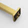 1-Spray Patterns With 2.5 GPM 15.7 In. Ceiling Mount Fixed Shower Head With Shower Arm In Brushed Gold
