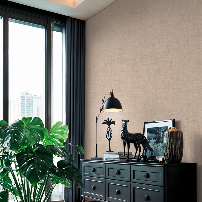 Havana 2 Collection Mottled Plain Wallpaper Roll, Beige