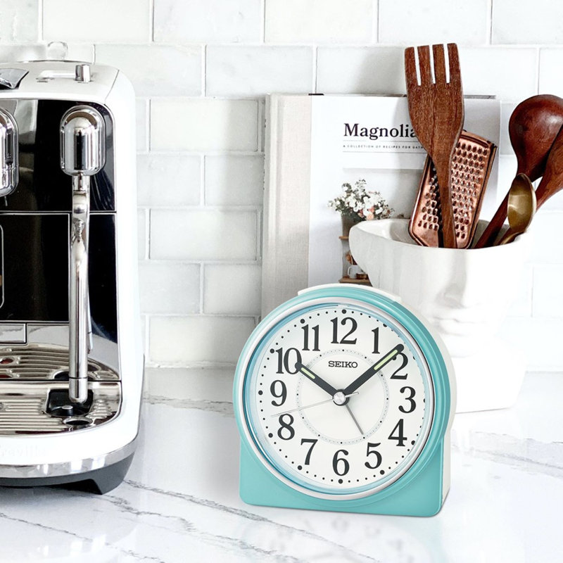 QHE198LLH Alarm Clock, Blue, Blue
