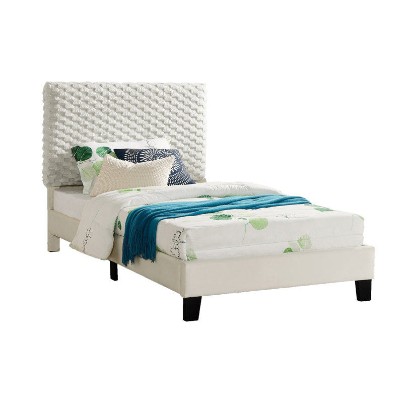 Lit plateforme tapissier Findlay, Lit simple