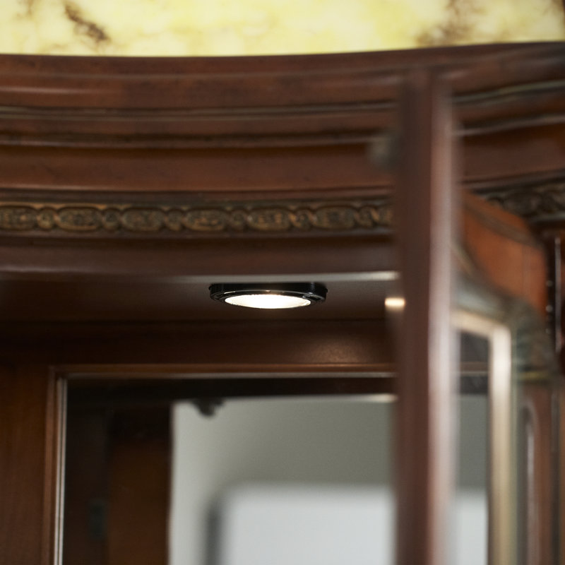 Villa Valencia Lighted China Cabinet, With