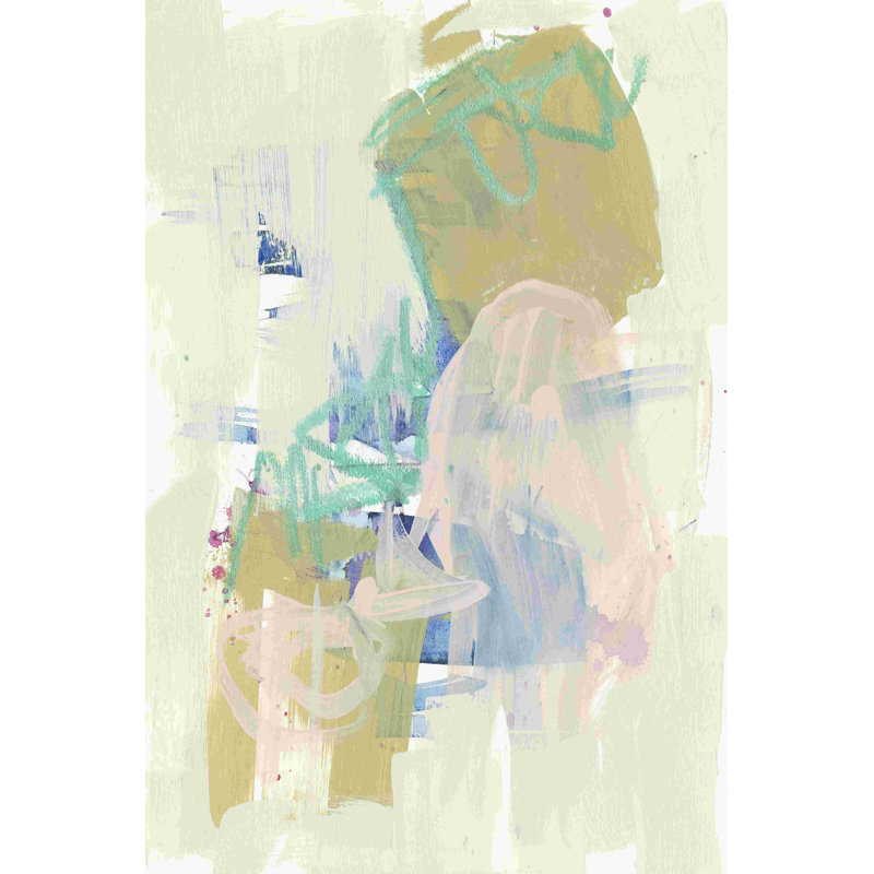 Balancing Pastels I, H 18 po x l 12 po, Impression encadrée avec passe-partout, Noir
