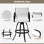 Tabouret de bar rotatif 30 po en aluminium avec tissu Sunbrella (ensemble de 4)-2081567092