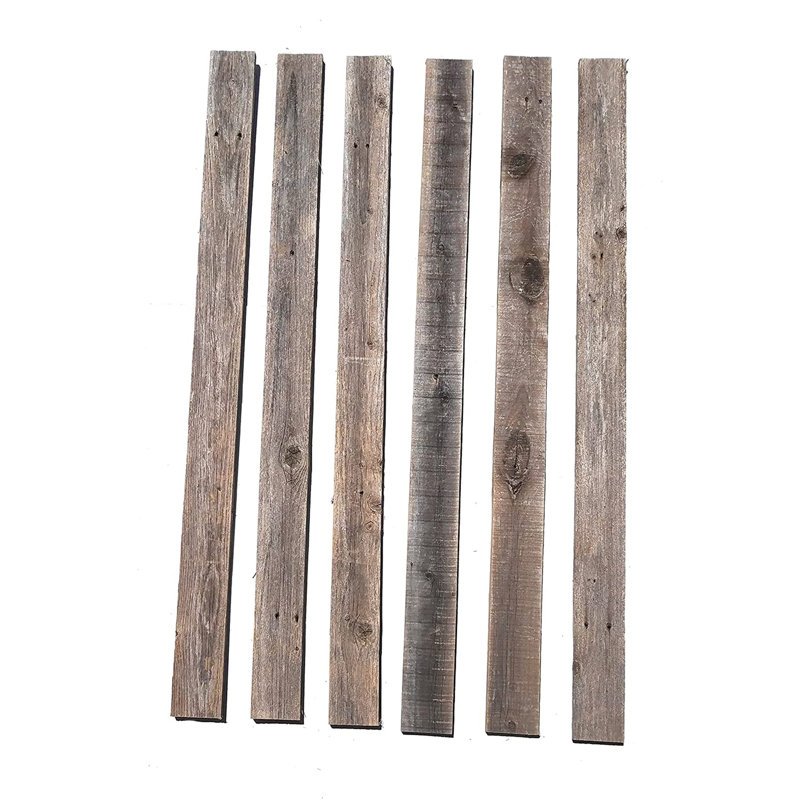 3.5" x 48" Reclaimed Wood Wall Paneling in Brown