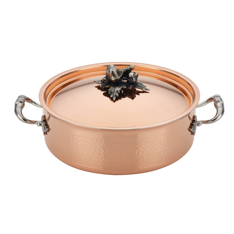 Ruffoni Opus 5.25 qt. Cupra Copper Round Braiser with Lid