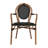 Chiles Stacking All-Weather Commercial Paris Chairs with Arms and Metal Frames-1751913801
