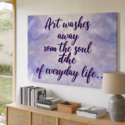 Toile, fond d'aquarelle abstraite sereine qui se déploie avec de douces nuances, art mural lavande et mauve clair créant une toile