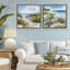 Ensemble de cadres flottants 2 pièces Beach Creatures on Dunes, design par Susan Winget-251006534-251006532