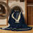 Machine Washable Pekka Classic Trellis Rug in Gray – Navy Binding-1057676738