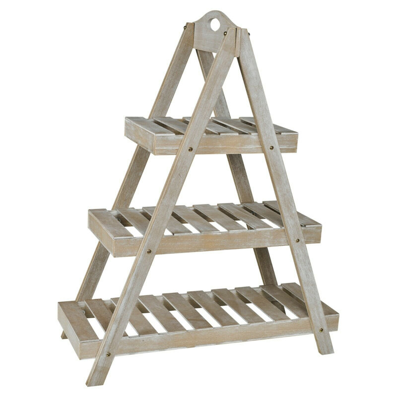 Alcaldes Wood Plant Stand, Brown