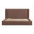 Mele NORDIC UPHOLSTERED ARM KING BED WHITE LINEN BLACK-124538099-124538103