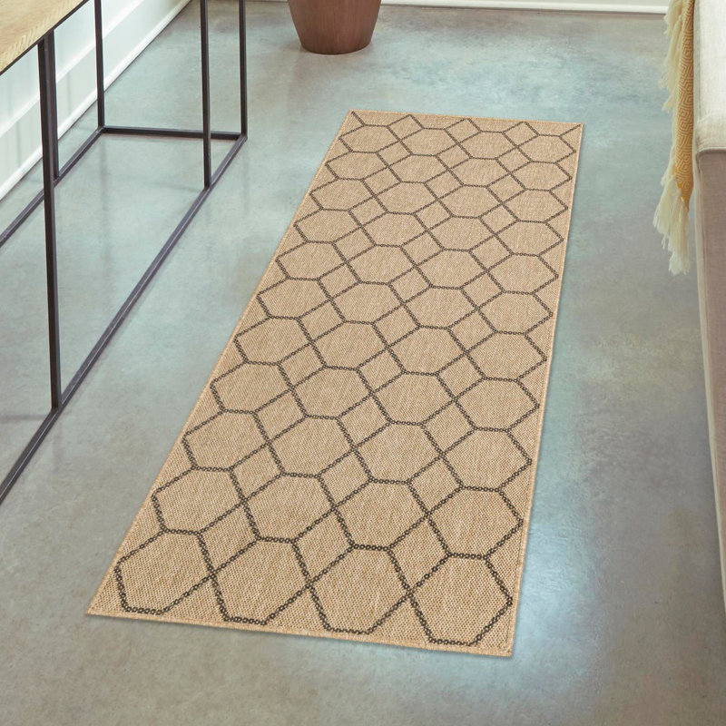 Geometric Indoor Rug, Runner 2'9" x 8'