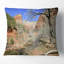 Red Rock Mountain in Zion Park - Coussin à imprimé paysage-591723566-591723562