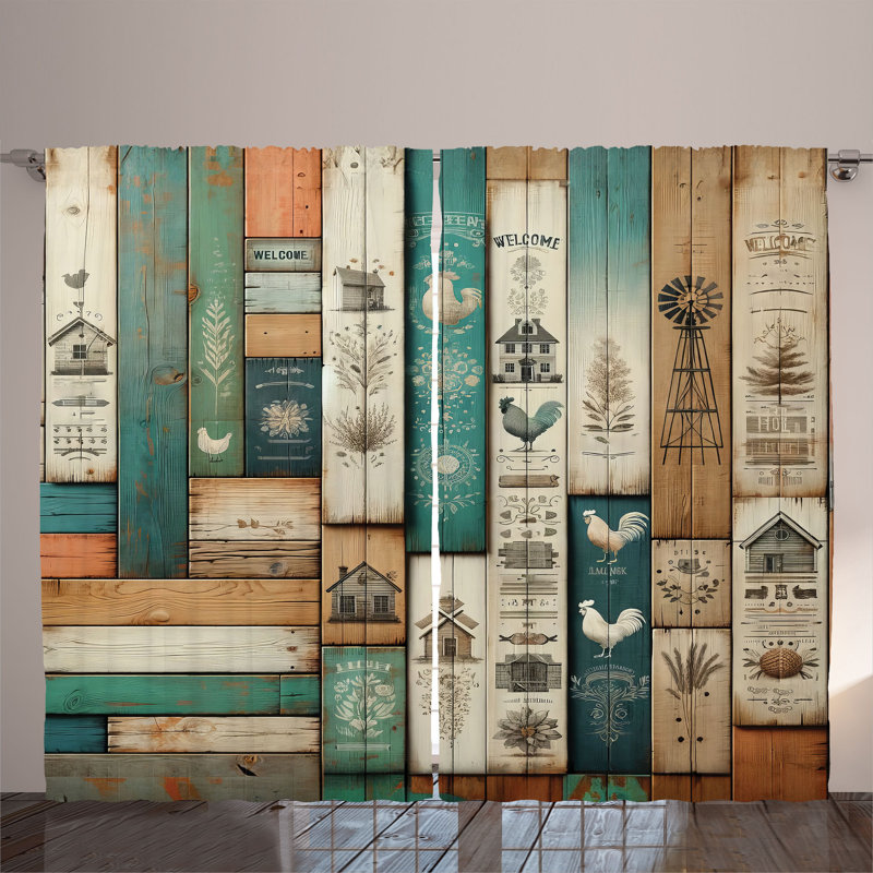 Semi Sheer Curtain Pair