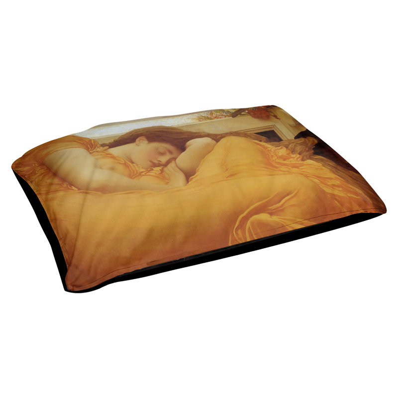 Coussin pour chien flamme juin Kepler, Grand (H 17 po x l 52 po x P 42 po)