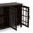 Connaught 60"W Solid Wood Traditional Wide Sideboard Buffet Storage Cabinet with Glass Doors and Adjustable Shelves-1838179500
