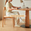 Burlywood Round Solid with Iron Dining Table For Dining Room/Kitchen-1418958825