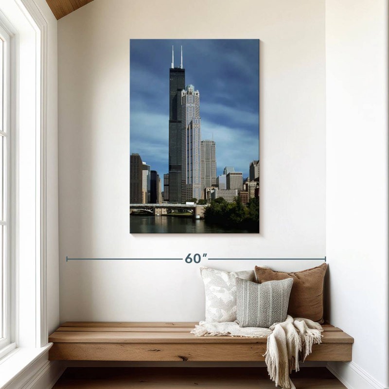 Aime Sears Tower Now Willis Tower, 45" H x 30" W