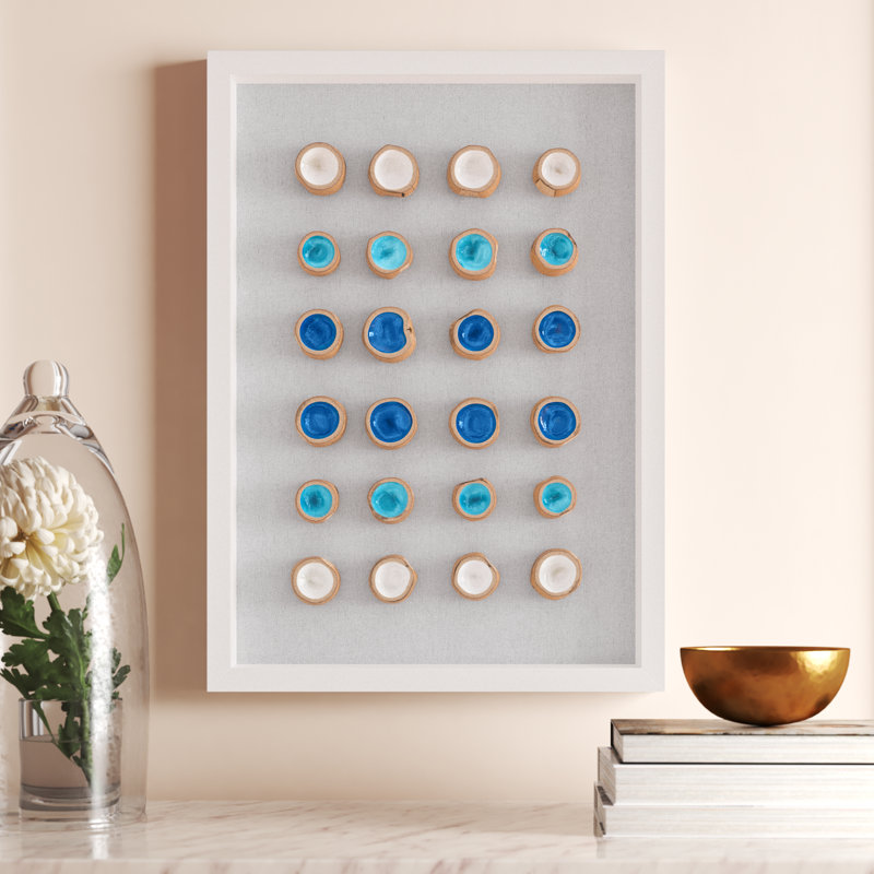 Handmade Glam Abstract Wall Decor on Solid Wood