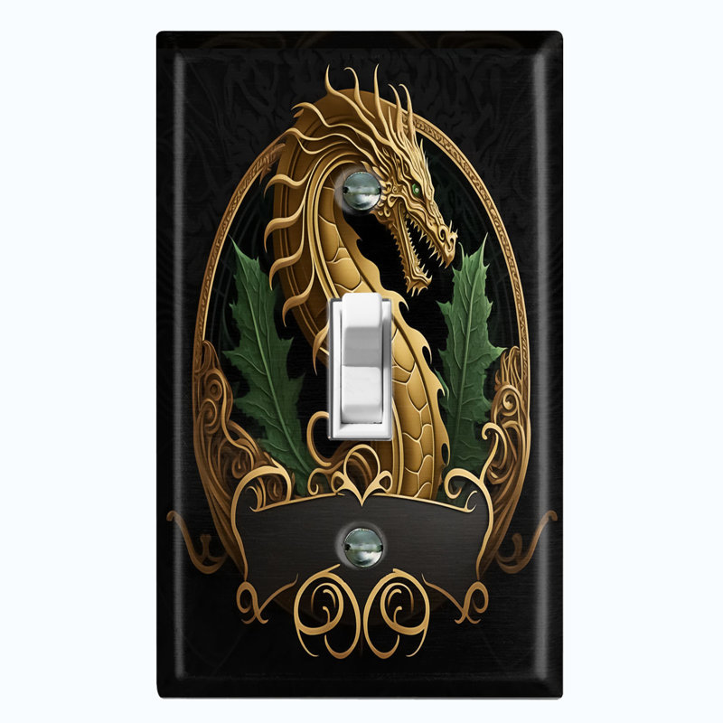 Plaque murale Dragon Crest 1-Gang