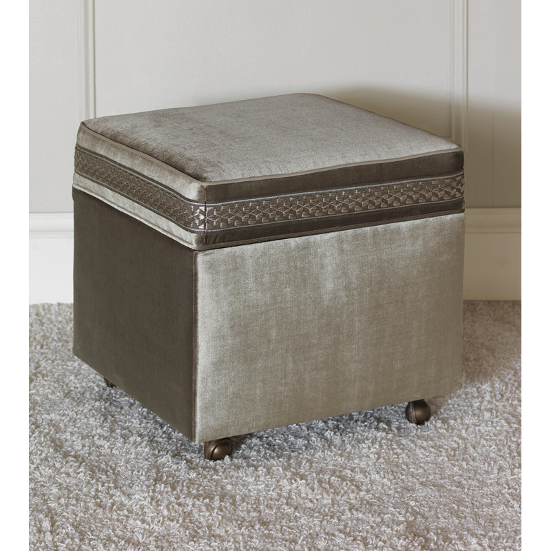 Ezra Velvet Ottoman