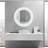 Iseabal Glass Frame Round Wall Mirror