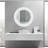 Iseabal Glass Round Mirror