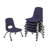 8" Stack Chair with Ball Glides 6-Pack-128716067