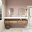 Ensemble de meuble-lavabo double mural 84 po Alysa-71095561