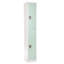 Casier 2 portes 72 po x 12 po x 12 po à 2 portes en acier avec serrure à clé - Rangement pour employés, étudiants, salle de sport, lieu de travail - Comprend les tablettes, les crochets, la ventilation et le porte-carte - Assemblage facile-88035881