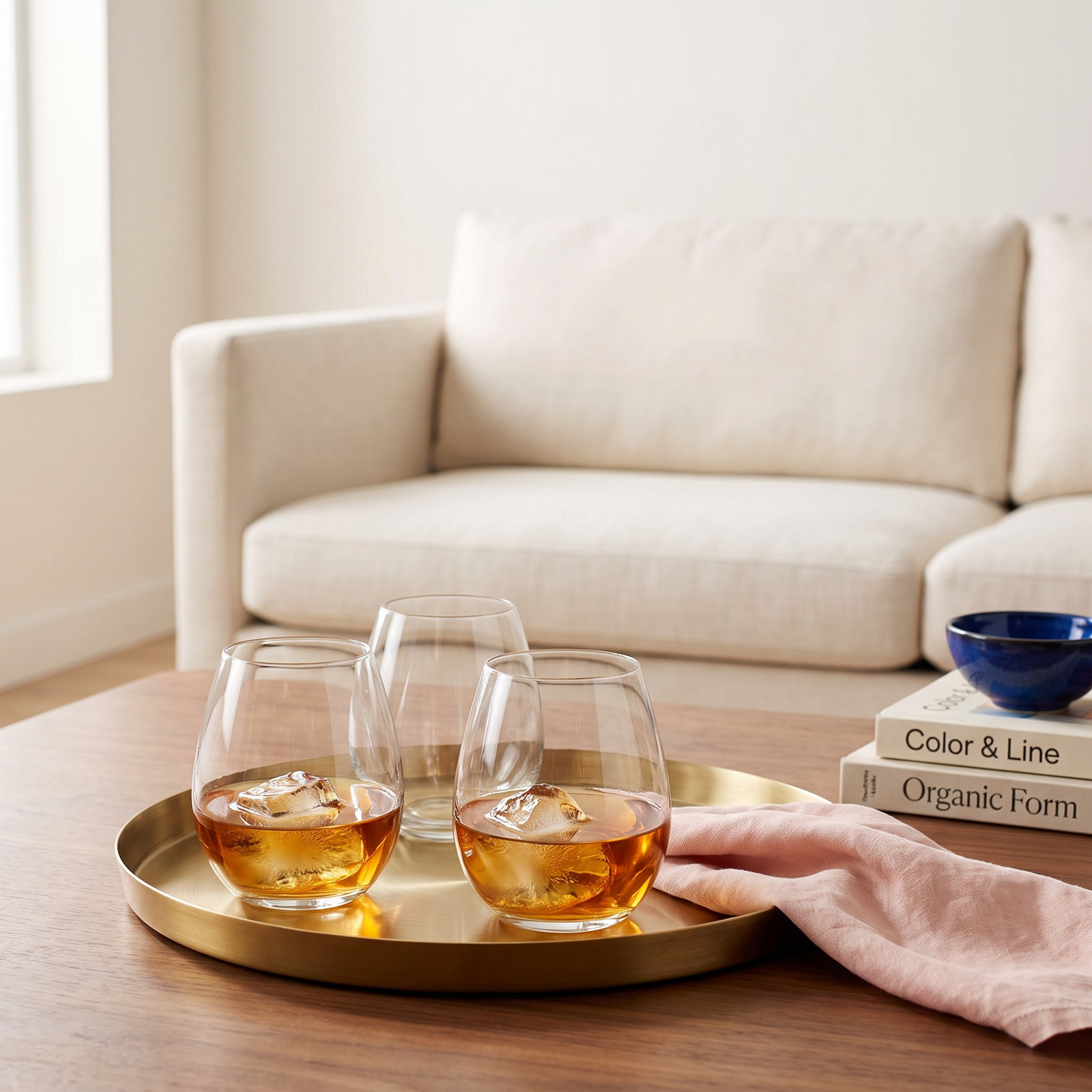 Rennert Crystal Stemless Wine Glass
