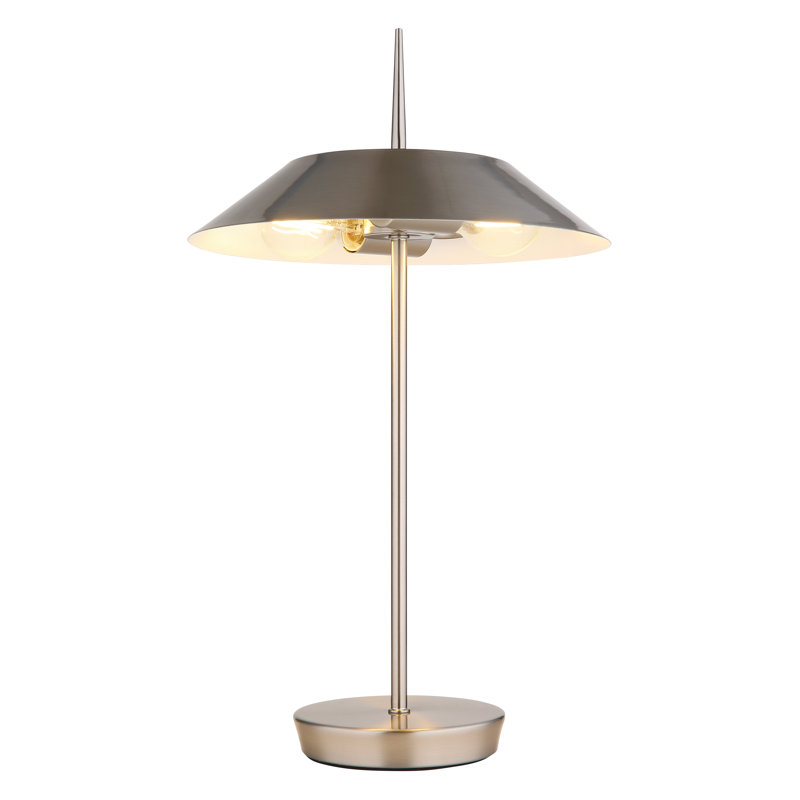 Aysiah Metal Table Lamp, Silver