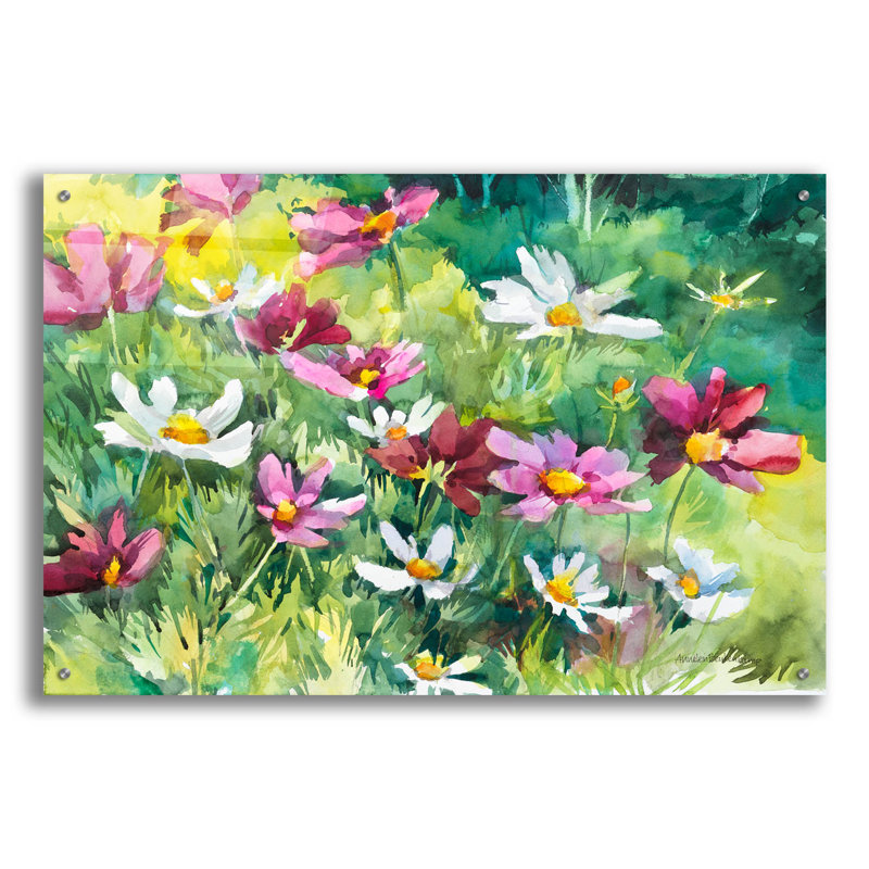 «Cosmos Corner» par Annelein Beukenkamp, art mural en verre acrylique, H 24 po x l 36 po x P 0,2 po
