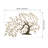 49.5 Inch Wide Tree of Life Metal Outdoor Wall Decor with Multi Color Weather Resistant Finish for Indoor and Outdoor Home Accent