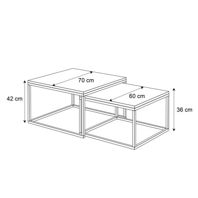 Sattley 2 Piece Coffee Table