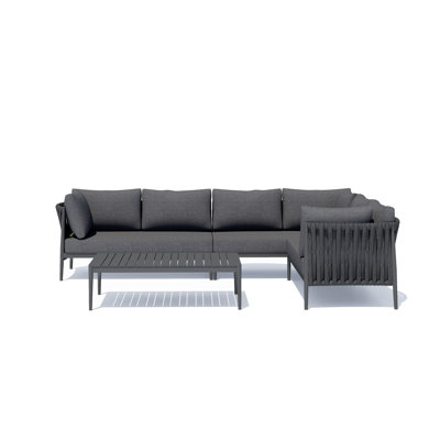 Zeke 4-Piece Deep Seating Sectional by AllModern
