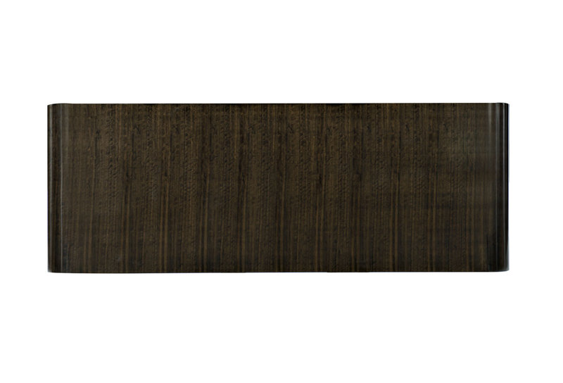 Modern Streamline Solid Wood Sled Coffee Table